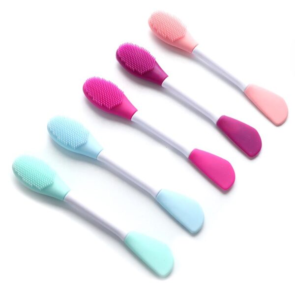 Double Ended Silicone Face Mask Brush, Facial Cleansing Brush, Premium Soft Facial Masks Other Skin Care Applicator Tool for Cream