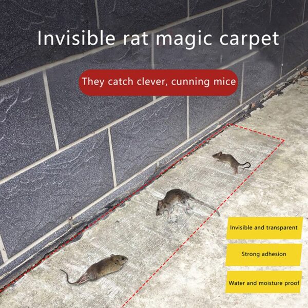 Invisible And Transparent Rat Killing Magic Carpet Rodents Moles Trap Rat Mice Trap Clear Invisible Mouse Glue Trap