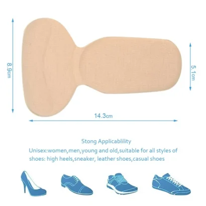 T Shape High Heel Insoles Foot Pad Adjustable Antiwear Feet Inserts Heel Protector Sticker Insoles Foot Heel Protector Cushion Pads For?Women