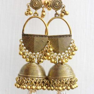 Long Jhumkay With Single Big Stone