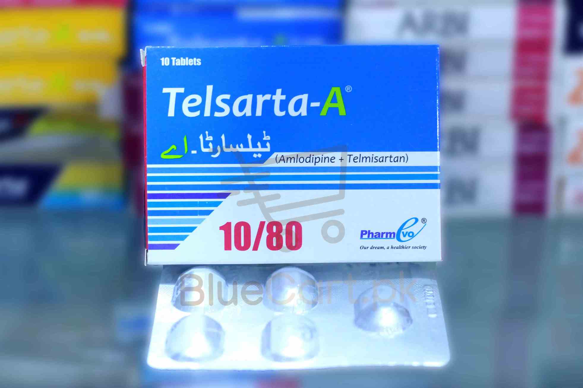 Telsarta-A-10-80mg-Tab.jpg Telsarta A Tablet 10-80mg