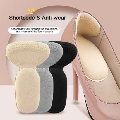 T Shape High Heel Insoles Foot Pad Adjustable Antiwear Feet Inserts Heel Protector Sticker Insoles Foot Heel Protector Cushion Pads For?Women