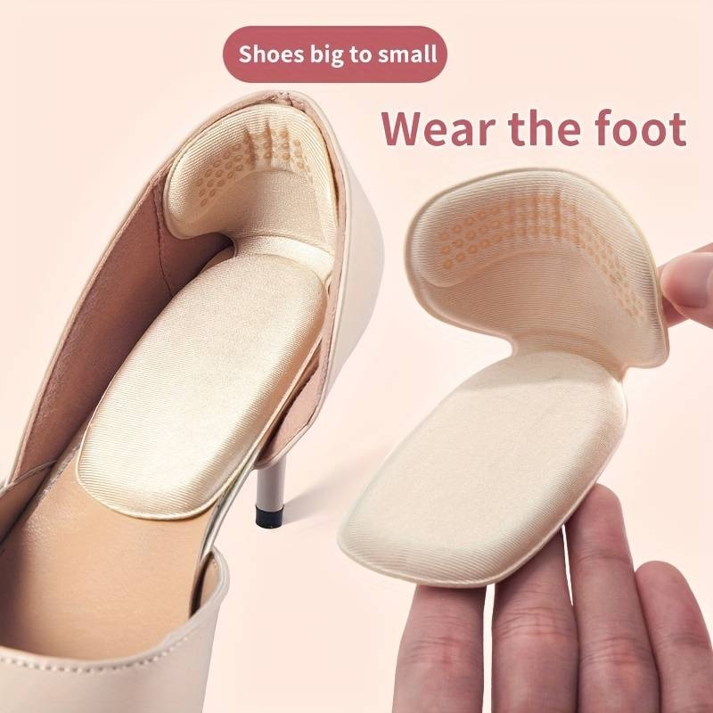 T Shape High Heel Insoles Foot Pad Adjustable Antiwear Feet Inserts Heel Protector Sticker Insoles Foot Heel Protector Cushion Pads For?Women