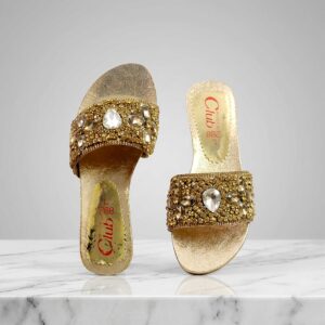 Ladies Fancy Flat Shoes With Stones