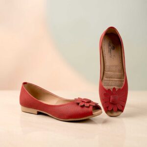 Ladies Heel Shoes With Flower